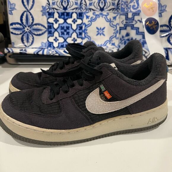 Nike Air Force 1 '07 LV8 Toasty Black Sustainable Men's Shoes Sz 8.5 DC8871-001 - Picture 2 of 9